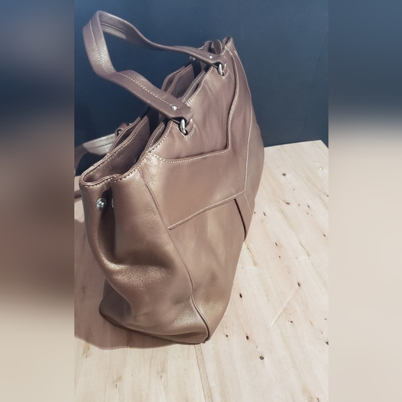 Vintage Cole Haan Bronze Bag with Silver Hardware - Picture 8 of 14